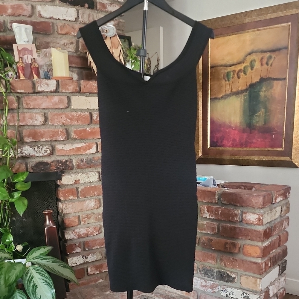 IRO Black Bodycon Mini Dress Parisian Chic Sleeveless